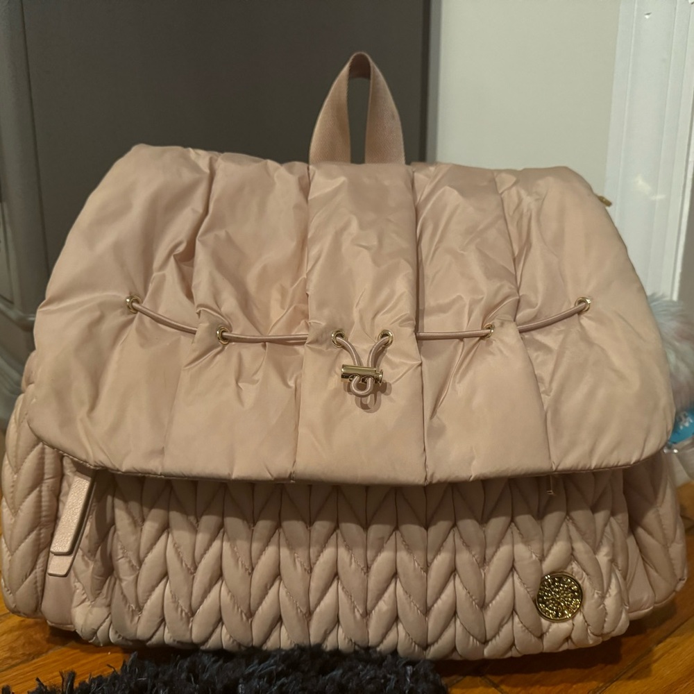 Happ Brand Diaper Bag or backpack Dusty Rose full size pink gently used